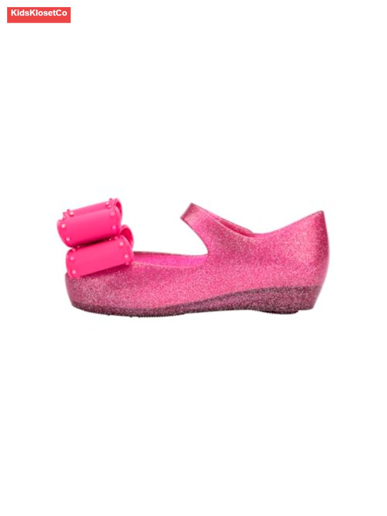 Mini Melissa Ultragirl Classic Bow Mary Jane Flats For Toddlers